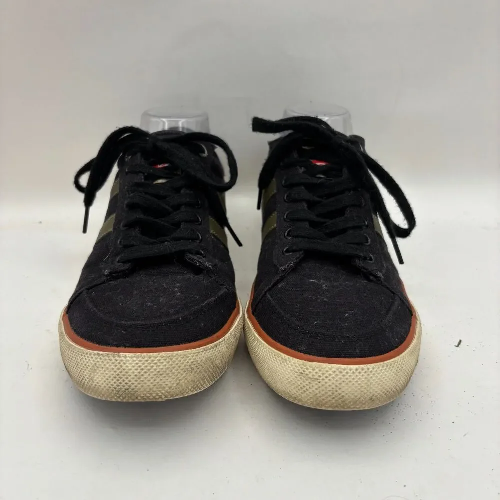 Gola Comet Mens 9 Black Low Top Sneakers Retro Casual Shoes Gum Sole